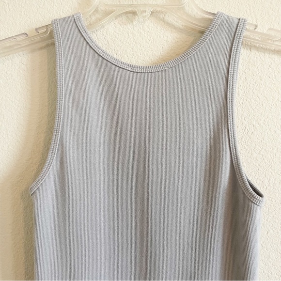 American Giant Grey Ribbed Tank Size XS Cotton Spandex - Picture 10 of 11